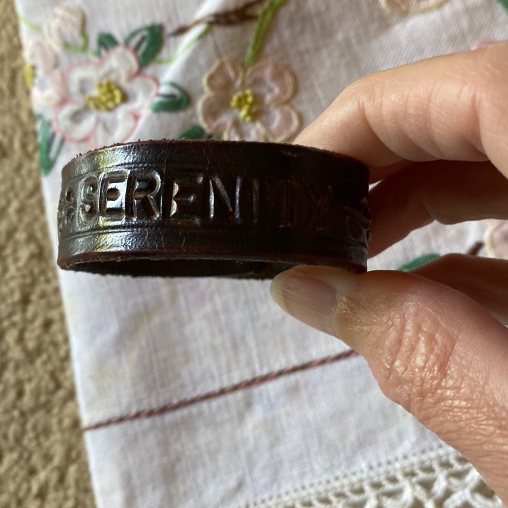 Leather “Serenity” bracelet